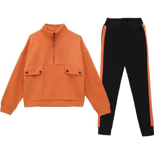 2021 New Arrival Spring Autumn Women Sets High Quality Fashion Sweatshirt And Long Pant Two Piece Set Casual Sportswear Suits