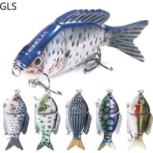 1 Pcs 9.5CM-22.5G Super Strong Plastic Swim Bait Chubby Fish Multi-Section Fishing Lure Artificial Bionics Crank Lure