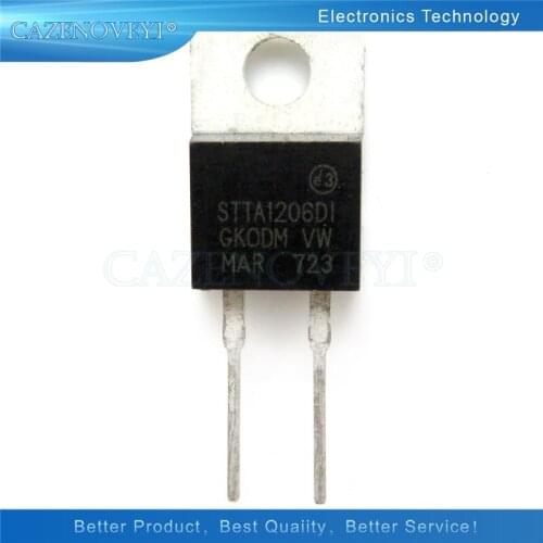 10pcs/lot STTA1206D STTA1206DI TO-220-2 In Stock