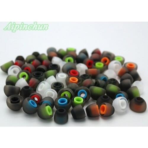 Aipinchun Wholesale 300Pairs 4.5mm Silicone Earbud Eartip Earplug Cushion Replacement Headphone Ear Bud Tips For in-ear Earphone