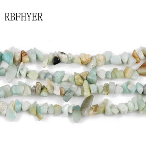 Amazonite Stone Irregular Gravel beads Natural Stone Loose Spacer Beads For Bracelet Necklace Earrings Jewelry Making DIY