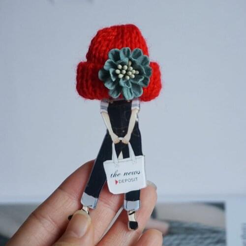 Large Brooch Fower hat Pins and Brooches Jewelry Dress Coat Accessories for woman badges