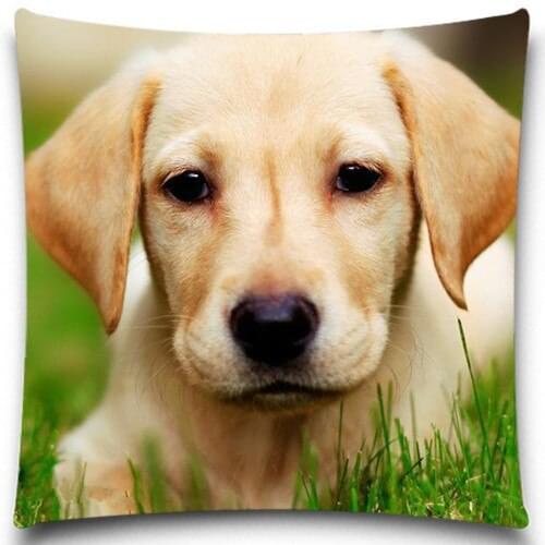 Cotton Polyester Square Dogs Pattern Throw Pillow Case For Christmas gift Office/bedroom/chair Seat Cushion 5 size