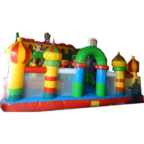 Children amusement park inflatable indoor trampoline for sale