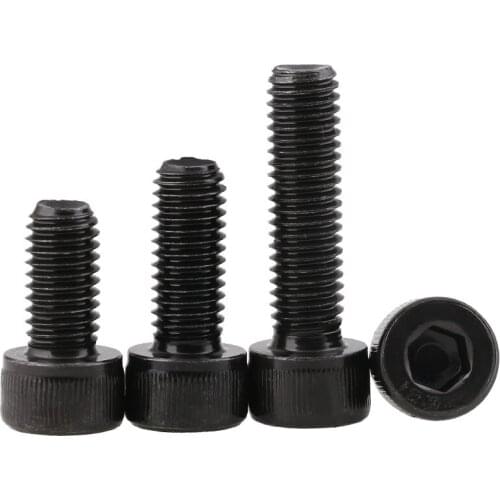 DIN912 12.9-stage alloy steel cup head hexagonal screw elongated cylinder head hexagonal bolt M4M5M6 2Pcs