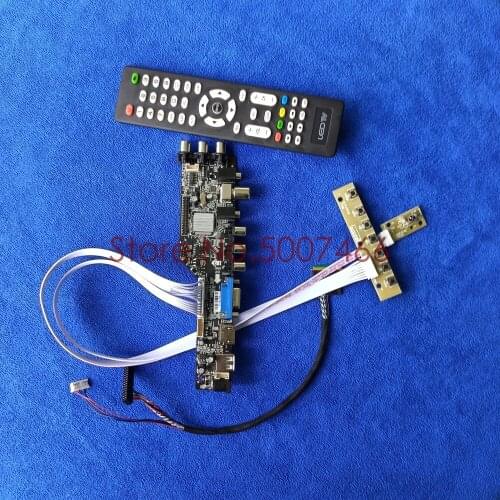 For B101AW03 V.0/V.1/V.2 VGA USB AV TV 3663 1024*600 panel DVB digital LVDS 40-Pin universal LCD Controller board DIY Kit
