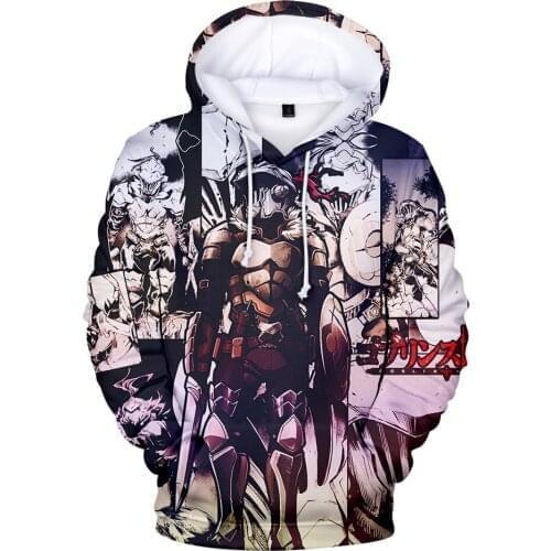 Sidno Hot Goblin Slayer Comic 3D Hoodies Men Women Fall Fashion Sweatshirt 3D Print Goblin Slayer Comic Mens Hoodie