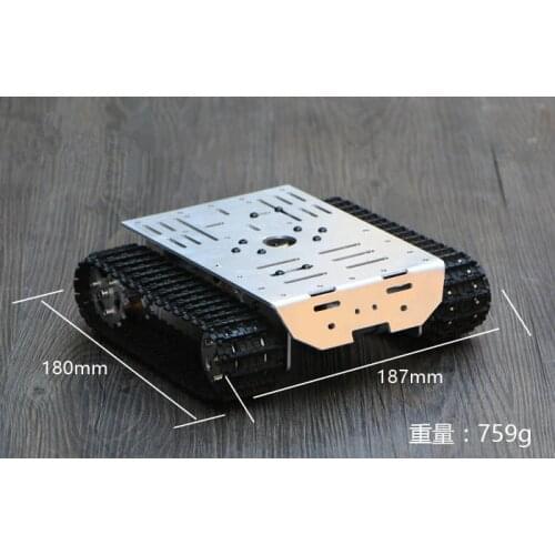 Tracked Metal Robot Tank Car Chassis Encoder Gear Metal Motor Smart Clawer Tracked Caterpillar Robotic Model Diy RC Toy