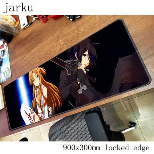 Sword Art Online mouse pad gamer 900x300mm notbook mouse mat gaming mousepad large HD print pad mouse PC desk padmouse