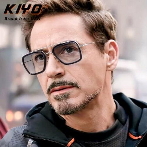 KIYO Brand 2020 New Women Men Square Polarized Sunglasses Metal PC Classic Sun Glasses High Quality UV400 Driving Eyewear 2836