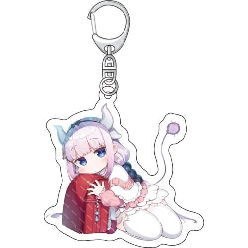 Kobayashi-san Chi No Maid Dragon Miss Toru Kanna Acrylic Pendant Figure Keychain Keyring Collection Model Toy Gifts