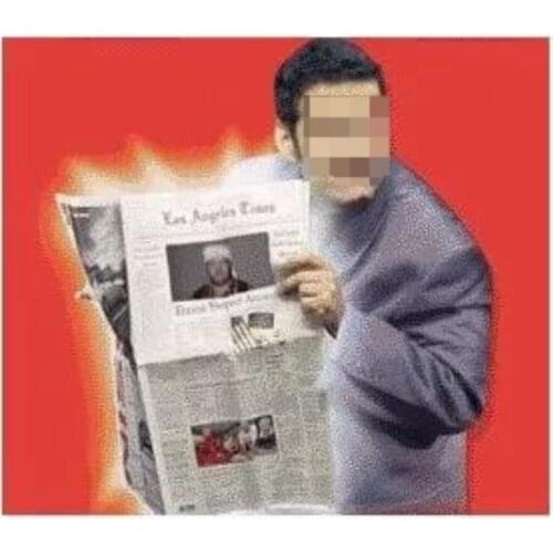 Better Newspaper Tear By Robert Baxt Magnet Version Close up Magic Tricks Card Magic Illuison Stage Magic Props Gimmick Fun Toys