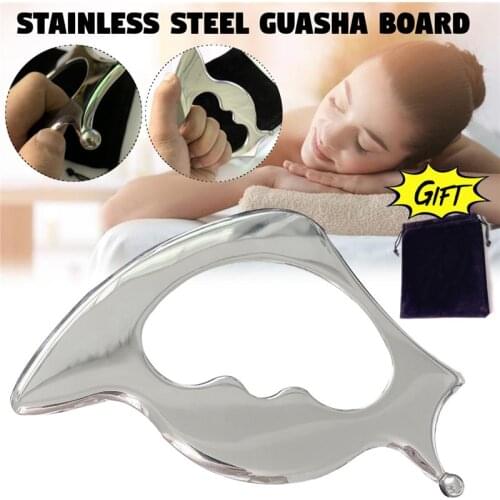 Stainless Steel Muscle Relaxation Massage Myofascial Release Tool Gua Sha Scraping Board Muscles Massager Physiotherapy Relieves