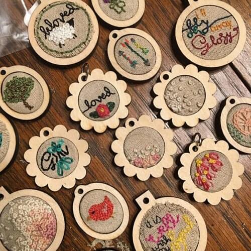 Mini Wooden Hoop/Ring Embroidery Frame Cross Stitch Sewing DIY Crafts Tool Art Works For Bag Clothes Sewing Hot