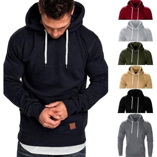 Mens Sweatshirt Long Sleeve Autumn Spring Casual Hoodies Top Boy Blouse Tracksuits Sweatshirts Hoodies Men Top Blouse Tracksuits