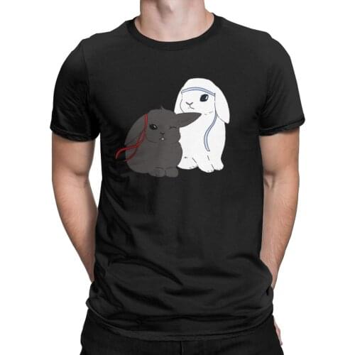 Mens T-Shirts The Untamed Wangxian Mo Dao Zu Shi Novelty Pure Cotton Tees Wangji Wuxian T Shirts Round Collar Clothes Original