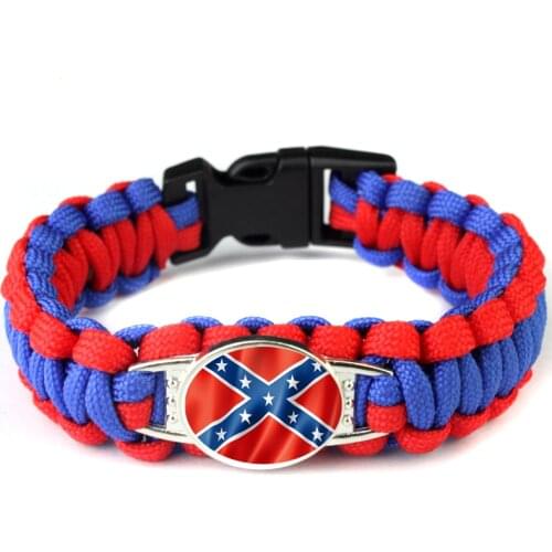 2021 New Redneck Girl Letter Pictures Glass Cabochon Charms Paracord Bracelets 550 Rope Bangles Men Women Jewelry