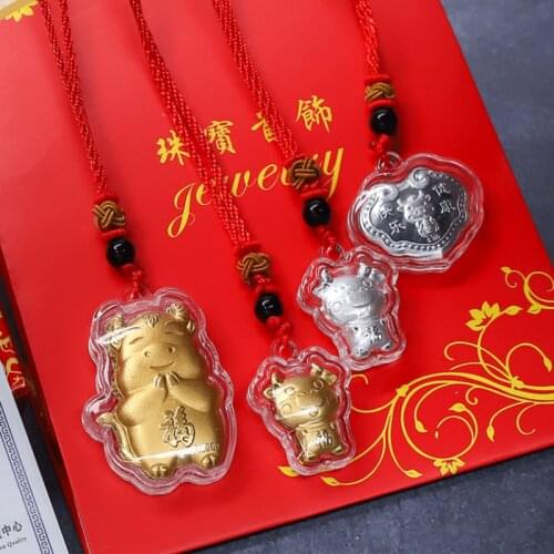 2021 Year of The Ox Commemorative Coin Chinese Souvenir Coin Non-currency Coins for Home Decoration Collection Gift Penant Alloy