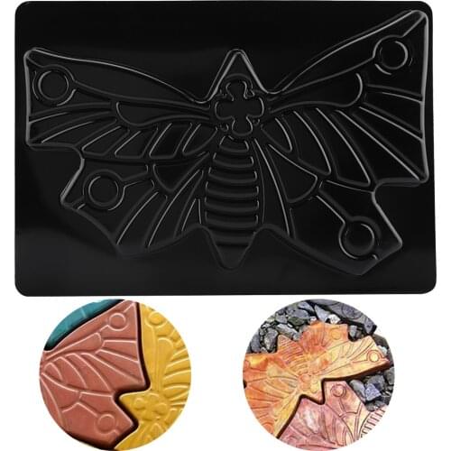 Paving Pavement Concrete Stepping Stone Mold Plastic Cement Manually Paving Molds Road Making Tool for Courtyards Garden