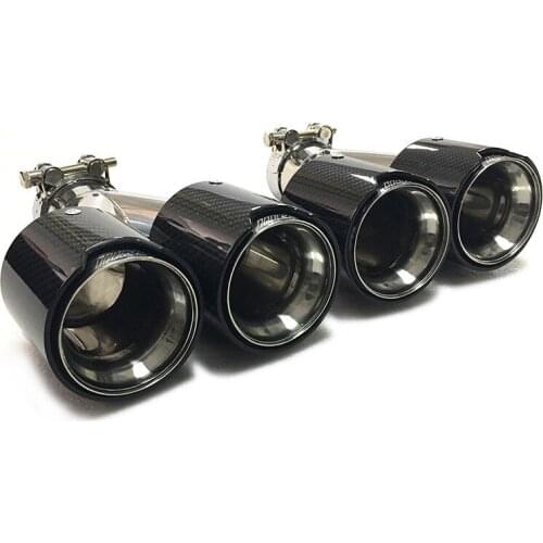 Suitable For BMW M Series Refitting One Two Double Outlet Standard Carbon Fiber Tail Nozzle Clamp Installation