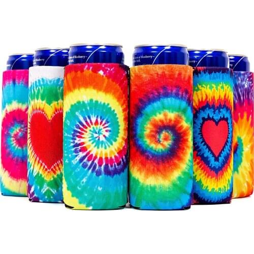 Slim Can Cooler Sleeves for 12oz Skinny Can Coolers Soft Insulated Slim Sleeves for Cans