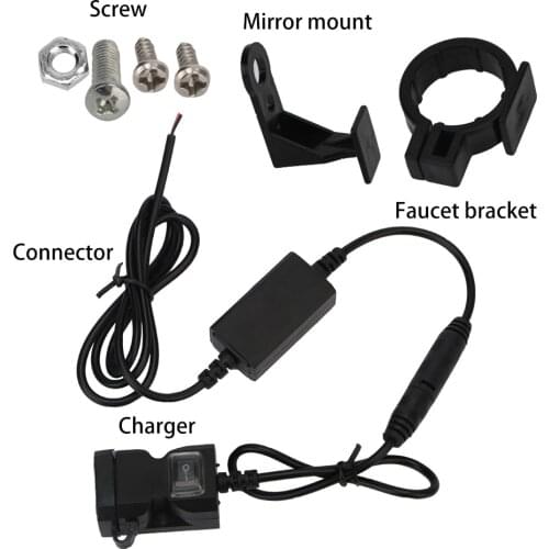 Waterproof Power Supply Socket 12V 5V 3.1A Adapter Dual USB Port Motorbike Motorcycle Charger for Phone Mobile