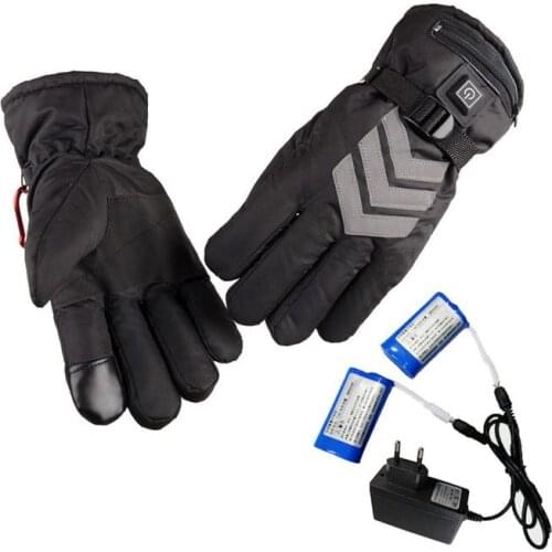 US/EU Plug Winter Heated Gloves USB Rechargeable Battery Powered For Motorcycle Hunting Hand Warmer Ski Cycling Electric Gloves