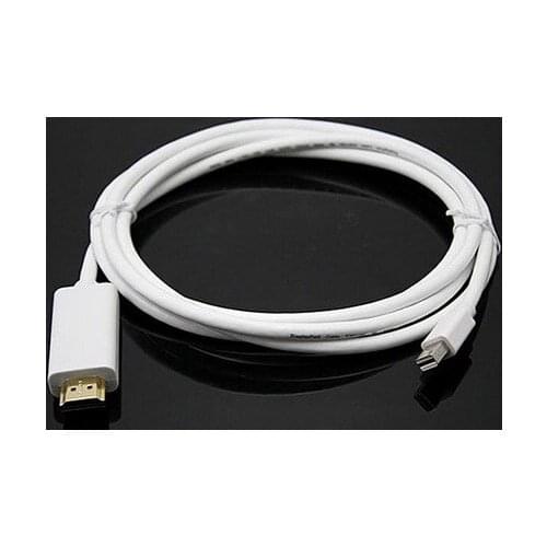 100pcs/lot*1.8M/6FT Thunderbolt Mini Display Port Male MINI DP to HDMI Male Converter cable For Apple Macbook Mac Pro