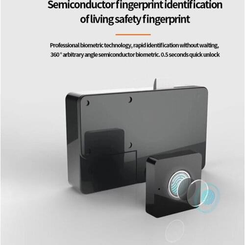 Keyless Fingerprint Lock Semiconductor Intelligent Drawer Lock High Sensitivity Anti-Theft Lock For Cabinet Locker Cupboards