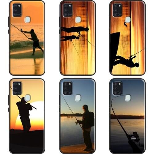 Hunting Fishing Sunset For Samsung A20e A21S A11 A31 M31 M21 Case For Galaxy A71 A51 A40 A70 A10 A50 Cover