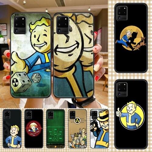 Fallout Vault boy Phone case For Samsung Galaxy Note 4 8 9 10 20 S8 S9 S10 S10E S20 Plus UITRA Ultra black luxury hoesjes art