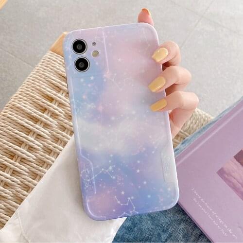 Starry Star Constellation Phone Case For iPhone 11 Pro Max XS XR X 12 Mini Protective Shell Cover for iPhone 7 8 Plus SE 2020