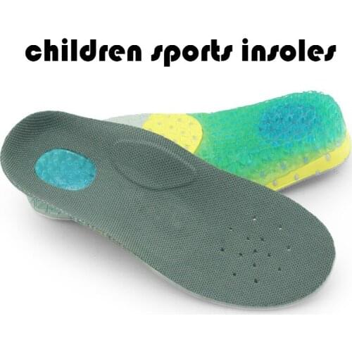 Children Sports Insoles Non-slip Silicone Insole Eva High Elastic Shock Absorber Kids Insoles For Shoes Soles Inserts Cushions