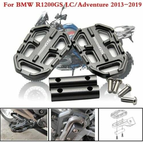 For BMW R1200GS R 1200 GS 2013-2019 CNC Wide Foot Pegs Pedals Rest Footpegs