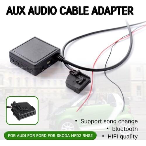 For Volkswagen for Audi RNS2 MFD2 CD Host Cable with USB,microphone Hands-free Aux Adapter bluetooth Aux Receiver