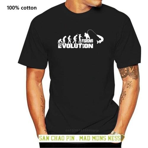 Evolution Fishing T-SHIRT Fish Bait Carp Fishing Angling Funny Birthday Gift 2xl 3xl 4xl 5xl Tee Tshirt