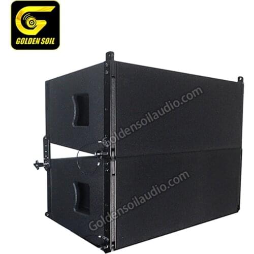 Goldensoil Audio VERA 210 VERA20i Dual 10 Inch Line Array Speakers Waterproof Function Audio System DJ Mixer For Outdoor Stage