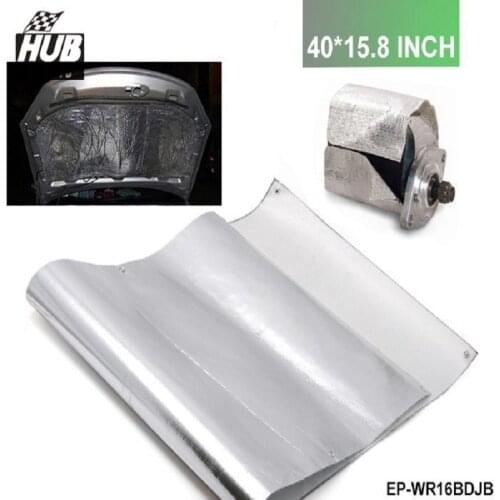 Racing Aluminum Heat Barrier 40*15.8inch For TOYOTA SUPRA JZA80 2JZ-GTE TURBO NON VVTI 93-98 HU-WR16BDJB