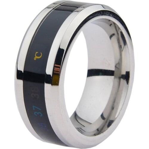 New Arrival Feel Temperature Penis Ring Male Chastity Cage Device Sex Toys For Men Masturbators Cockring Stainless Steel Rings