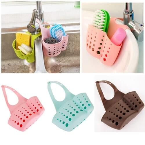Kitchen Sink Caddy Sponge Holder Storage Organizer Soap Drainer Rack Strainer