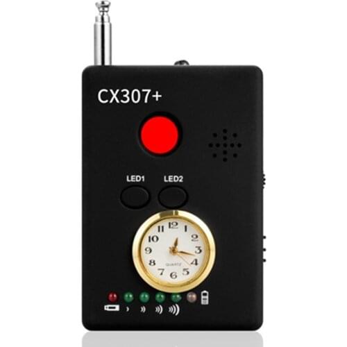 CX307 Multi-function Anti-spy Camera Detector GSM Audio Bug Finder GPS Signal Lens Tracker RF Locator Detect Scanner Finder