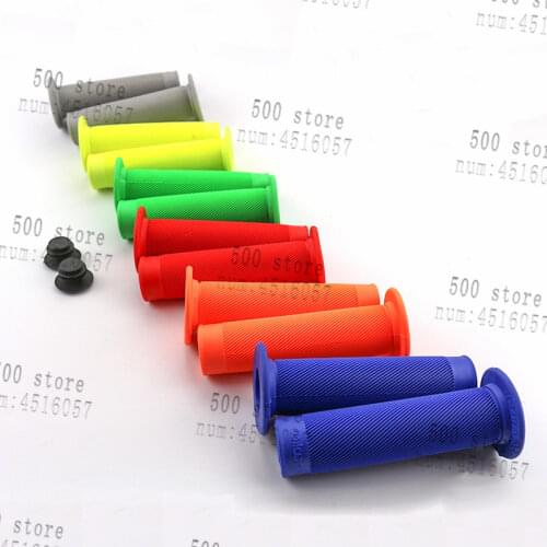 Motorcycle Grips 22mm yellow Rubber Grip Handle Bar Grips Protector Handlebar Universal For ATV Motorcycle