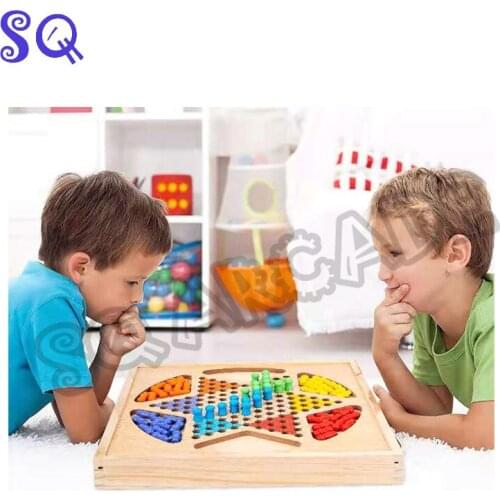 Four-in-one board game Flips Puzzle Game For Adults Families Parent-child Interactive Game of Children Ice Hockey Game for Child