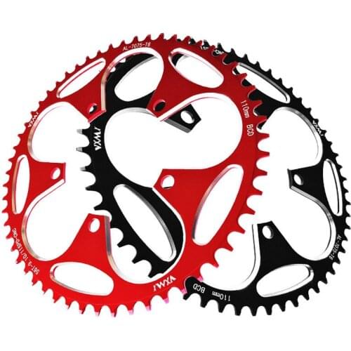 Road Bicylcle 110BCD Crank 50T 52T 54T 56T 58T Chainwheel Alloy Ultralight Climbing Power Chainring Plate Bicycle Parts