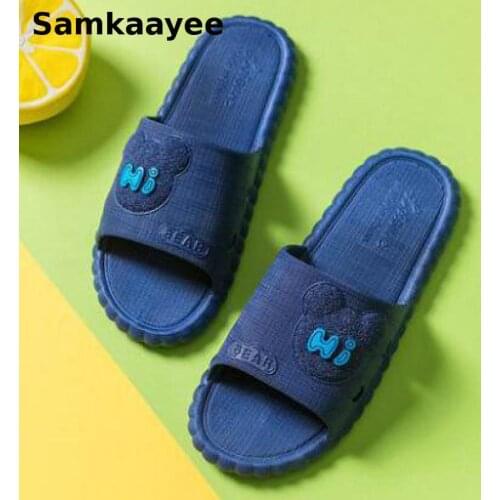 Size 36-45 Mens Slippers Summer Male Home Shoes Flats Slides Outdoor Beach Lightweight Bathroom Non-Slip Womens Solid Zapatos 14