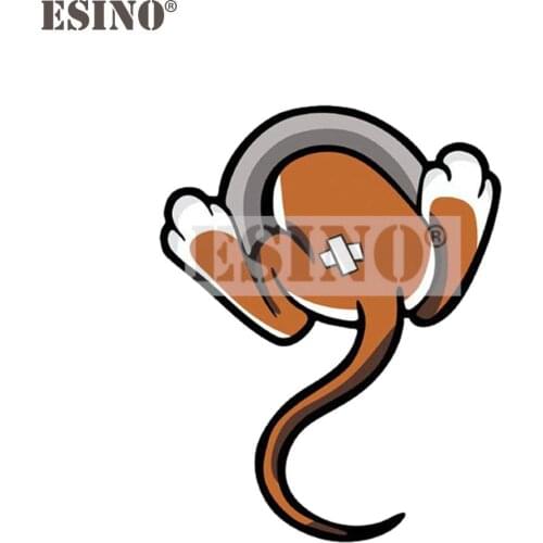 Funny 3D Abstract Car Sticker Car Body Decal Car-covers Mouse Tail for Tesla Ford Chevrolet Volkswagen Toyota Honda Hyundai Lada