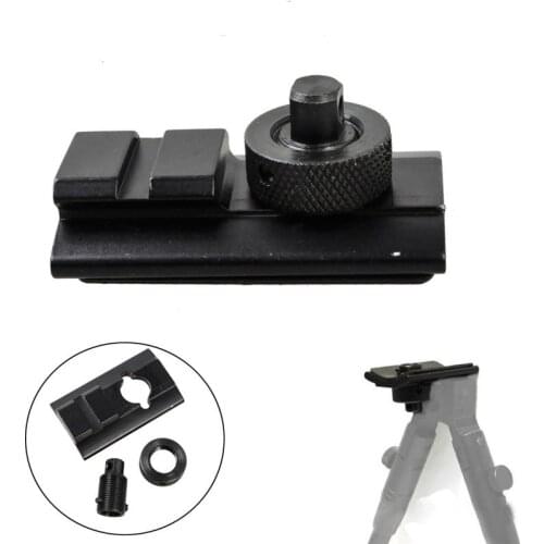 Tactical Adaptor Airsoft Bipod Picatinny Weaver Rail Sling Stud Swivel Slot Adaptor Hunting Shooting 20mm Bipod Adapter