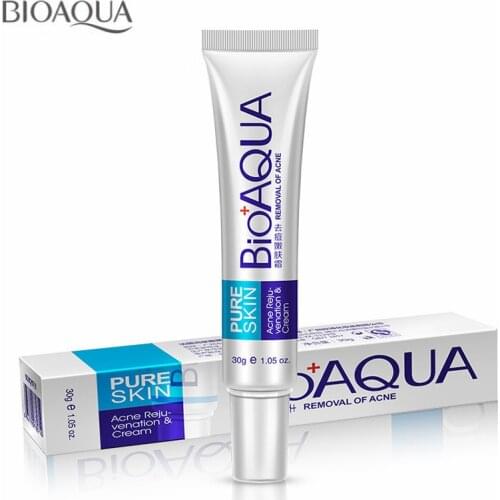 BIOAQUA Skin Care Acne Treatment Remove Pimples Face Acne Scars Cream Anti Acne Removal Gel Oil Control Shrink Pores Cream 30g