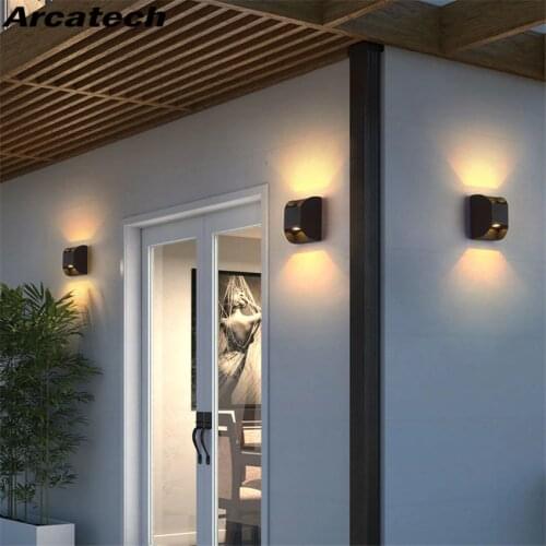 IP65 6W LED Outdoor Waterproof Wall Lamp Villa Corridor Wall Lights Outdoor Waterproof LED Wall Lamp Up And Down Lighting NR-110