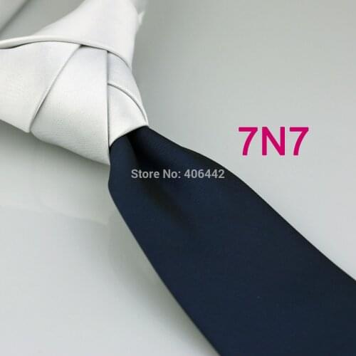 Yibei Coachella ties White Knot Contrast Navy Two Tone Necktie Patchwork Formal Neck Tie quality tie Gravata